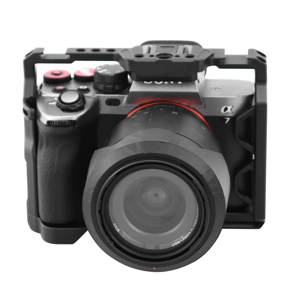 Sony A7 Camera Cage Rig - Arca-Swiss Mount with 1/4" & 3/8" Screws for Vertical & Horizontal Shooting