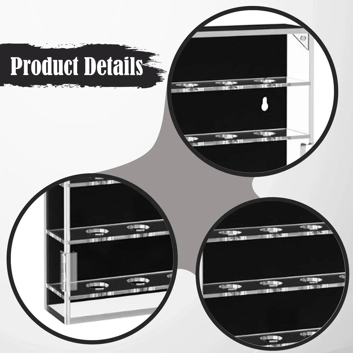 Acrylic Golf Ball Display Case Storage Box – Wall Mount or Tabletop Holder for Golf Ball Collectibles, Sports Memorabilia Display Organizer