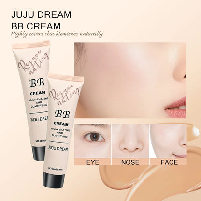 Moisturizing BB Cream Foundation – Oil Control, Long-Lasting Natural Coverage Makeup for Dry Skin with Lightweight Milk Texture
