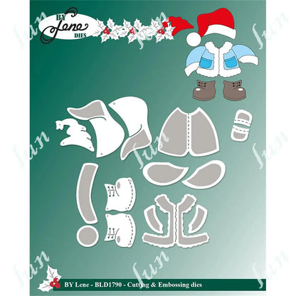 Tall Elf Metal Cutting Dies – Pine Cone Gnome Scrapbooking, Mailbox Craft Supplies for DIY Photo Albums