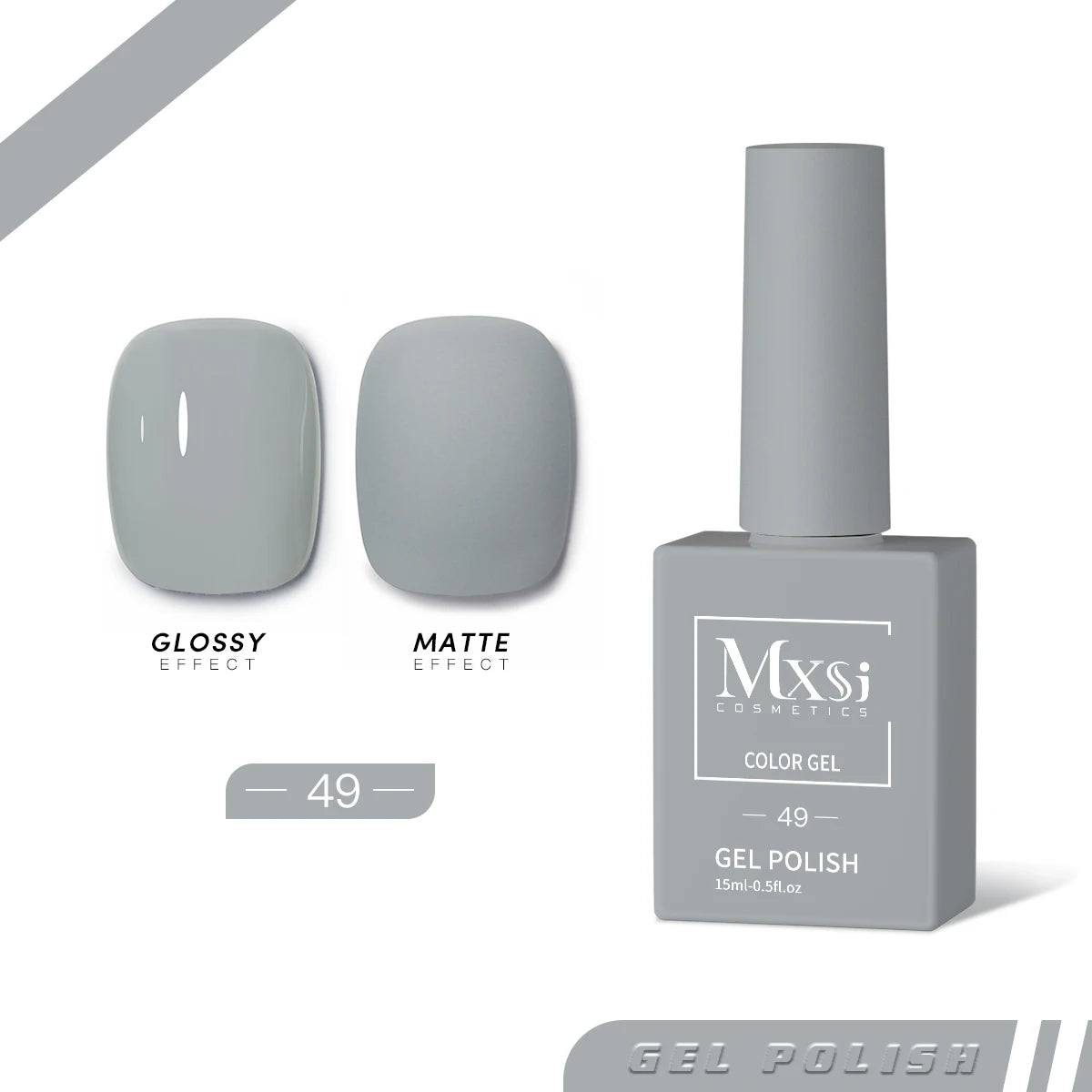 Mxsi 15ml Gel Nail Polish - Neon Brown, Royal Blue, Red, Green & Nude UV Gel Lacquer Colors for Nail Art