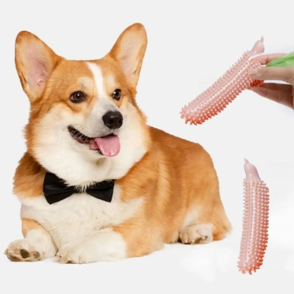 Cucumber-Shaped Dog Chew Toy - Bite-Resistant TPE Molar Stick for Teeth Cleaning & Grinding
