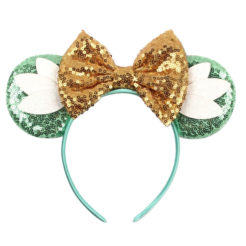 Disney Cartoon Mouse Ears Headband - Sequin Bow Hair Accessory for Girls, Birthday Parties & Cosplay