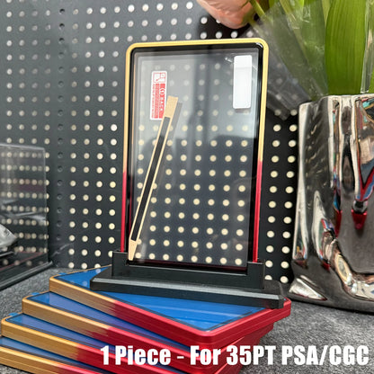 Aluminum Alloy Trading Card Holder - Gradient Metal Case for 35PT PSA & CGC Graded Card Protection