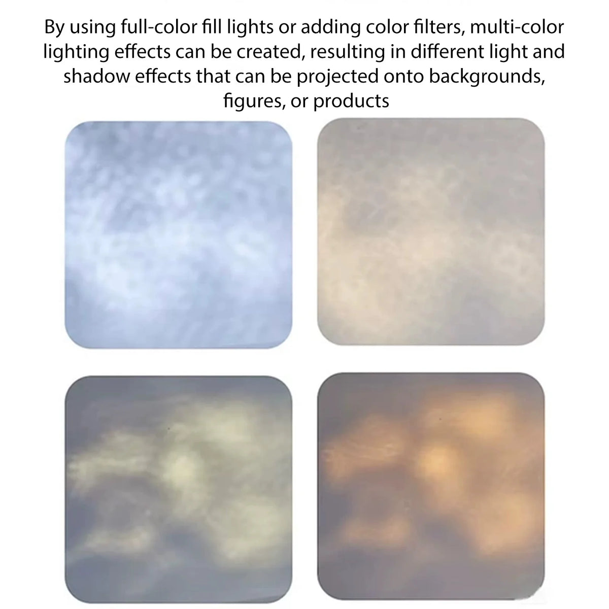 Adjustable Multi-Surface Light Reflector - 9.4 x 9.4 Inch Flexible Optical Reflector for Photography Lighting