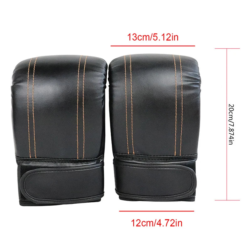 Boxing Gloves for Adults - Unisex Leather Sanda Training Gloves for Men & Women - Sports Protection Mitts