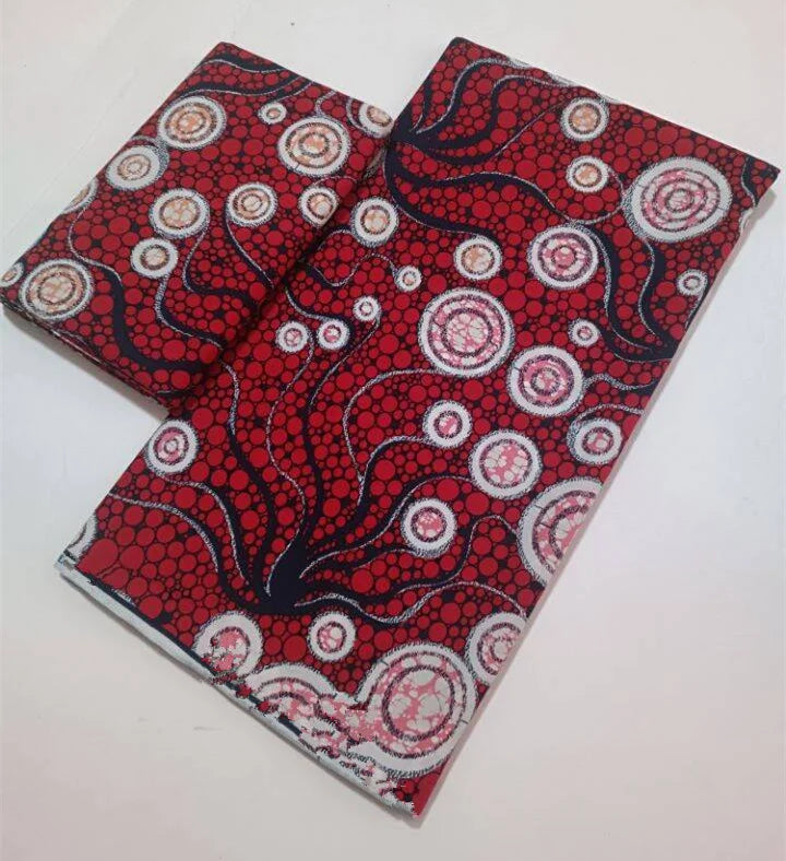 African Real Wax Print Fabric 100% Cotton - Ghana Style Ankara Pagne Nigeria Wax Tissu Soft Printed Fabric