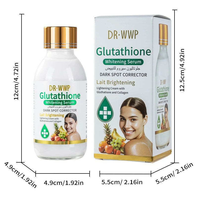 125ml Brightening Facial Essence – Arbutin, Turmeric & Vitamin C Hydrating Serum with AHA, Papaya, Glutathione & Kojic Acid