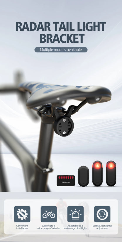 CYCLAMI S11 Bicycle Saddle Lamp Mount — Bike Taillight Seatpost Holder Bracket for Garmin Radar RT510, RTL515, RVR315, L308, L508, TL30
