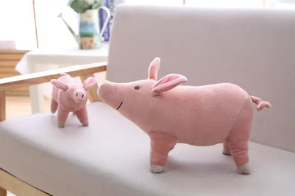 25cm Lifelike Cartoon Pig Plush Toy — Soft Stuffed Animal Doll, Kawaii Birthday Gift for Girls