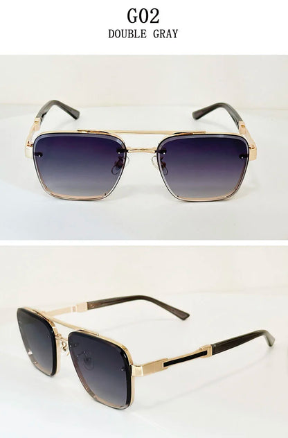 Luxury Square Sunglasses — Vintage Unisex Fashion Shades with UV Protection for Men & Women