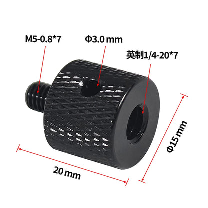 Reinforced Camera Screw Adapter - 1/4 to 3/8 Inch Male Female Thread Converter for Tripod Monopod Ball Head Light Bike Mount