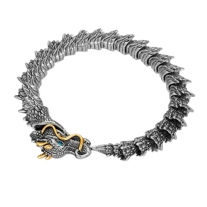 Trendy Dragon Copper Bracelet – Unisex Fashion Loong Metal Bangle, Party & Daily Jewelry Accessories for Women & Men