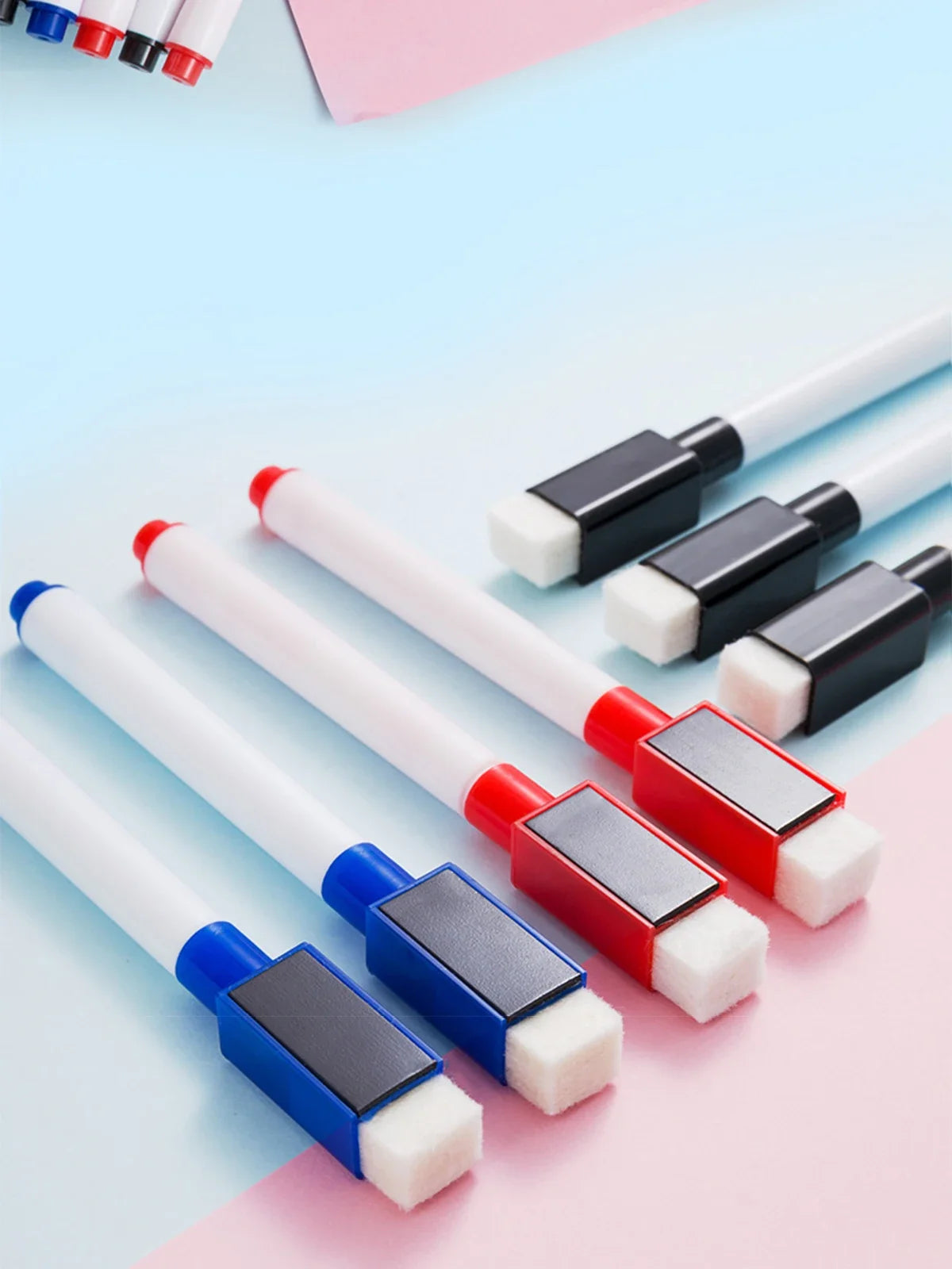 Magnetic Erasable Whiteboard Pen — Colored Blackboard Marker for Classroom, Office, Note-Taking & Teaching Supplies