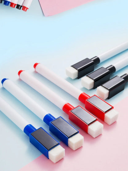 Magnetic Erasable Whiteboard Pen — Colored Blackboard Marker for Classroom, Office, Note-Taking & Teaching Supplies