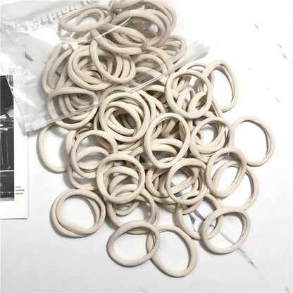 20/50PCS Hair Bands for Women & Girls - 4cm Elastic Rubber Ties, Simple Ponytail Holders & Hair Accessories