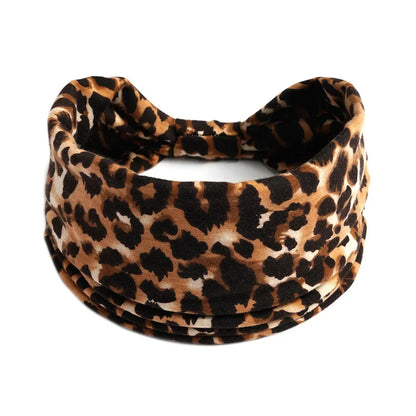 Bohemian Wide Cotton Stretch Headbands for Women – Turban Style Hairbands, Bandana Headwrap Hair Accessories