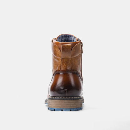 Men's Leather Ankle Boots – Brand Boot Size 7-13, Model #AL605