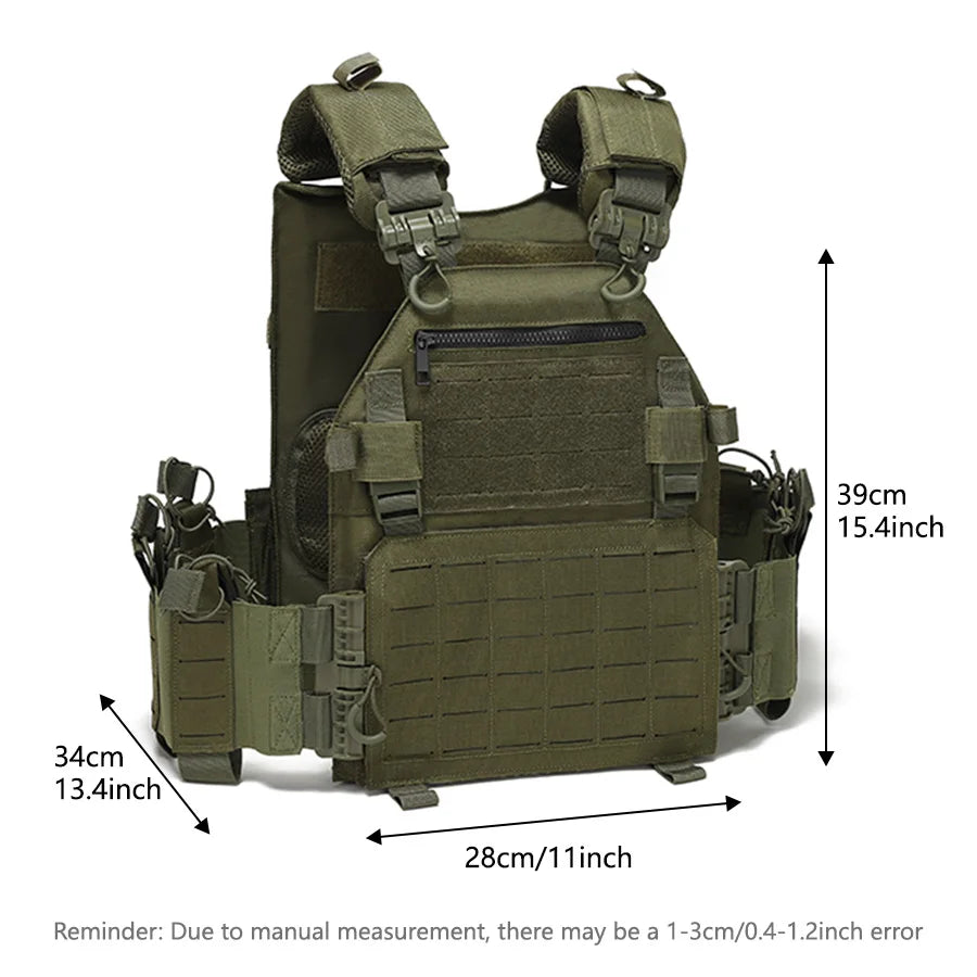 Outdoor Training Vest – Multi-Functional Waterproof MOLLE Expansion Quick-Release Wear-Resistant Tactical Vest
