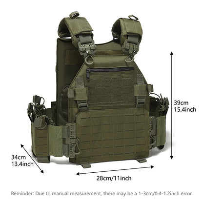 Outdoor Training Vest – Multi-Functional Waterproof MOLLE Expansion Quick-Release Wear-Resistant Tactical Vest