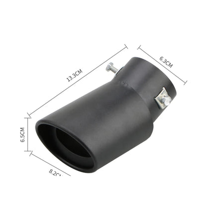 2.5" Stainless Steel Car Exhaust Muffler Tip – Chrome Rear Tail Pipe for Most Cars