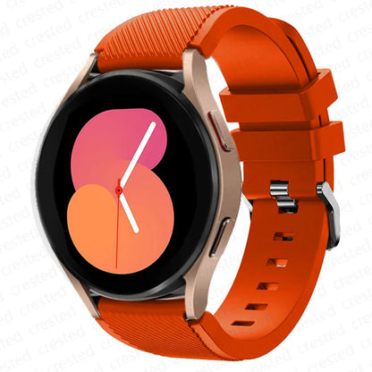 20mm/22mm Silicone Watch Strap for Samsung Galaxy Watches - Replacement Bracelet for Galaxy Watch 4, 5, 5 Pro, 6 Classic, 46mm, Watch 3, Active 2, S3 & S2