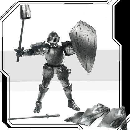 Medieval Knight Lucky 13 Action Figure – Movable Joint 3D Building Block Toy for Boys & Gift