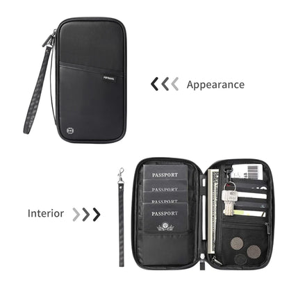 RFID Blocking Family Passport Wallet – Multi-Functional Travel Document Organizer Bag