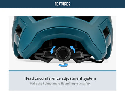 BATFOX Matte Black MTB Bike Helmet – Men's Mountain Bike Cycling Helmet Casco Ciclismo