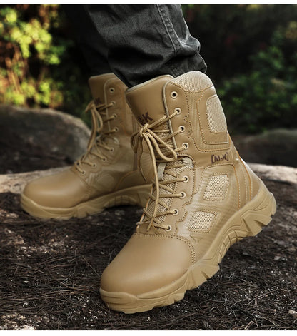 Outdoor Waterproof Safety Shoes – Steel Toe Cap Men's Work Boots, Anti-Smashing, Size 47