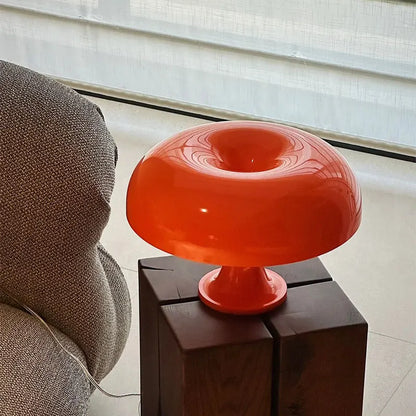 LED Mushroom Table Lamp – Modern Minimalist USB Desk Lamp with 3-Color Dimming for Bedroom & Hotel Lighting