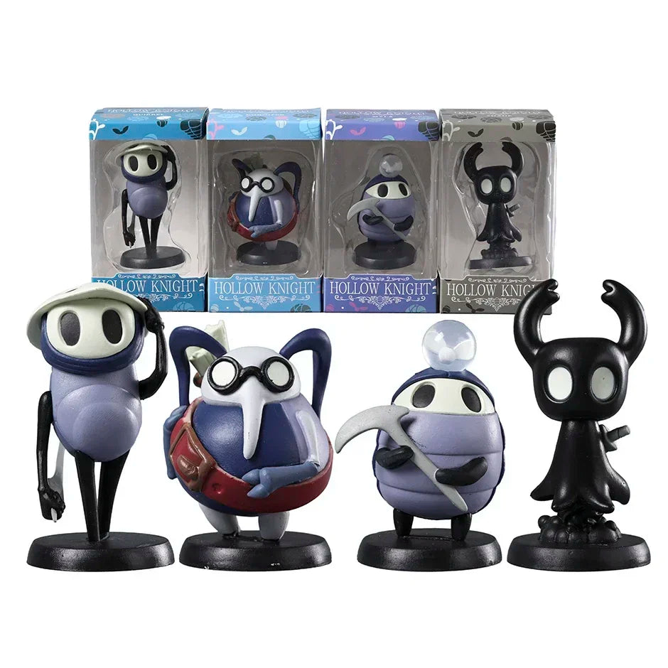 Hollow Knight PVC Figure Set | Hornet, Knight, Zote, Grub, Quirrel, Cornifer & Myla Desktop Decoration Toys