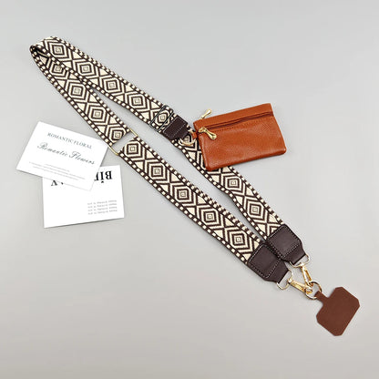 Adjustable Crossbody Mobile Phone Lanyard Strap – Anti-Lost Cell Phone Case Pendant with Zippered Wallet, Card Gasket & Coin Purse