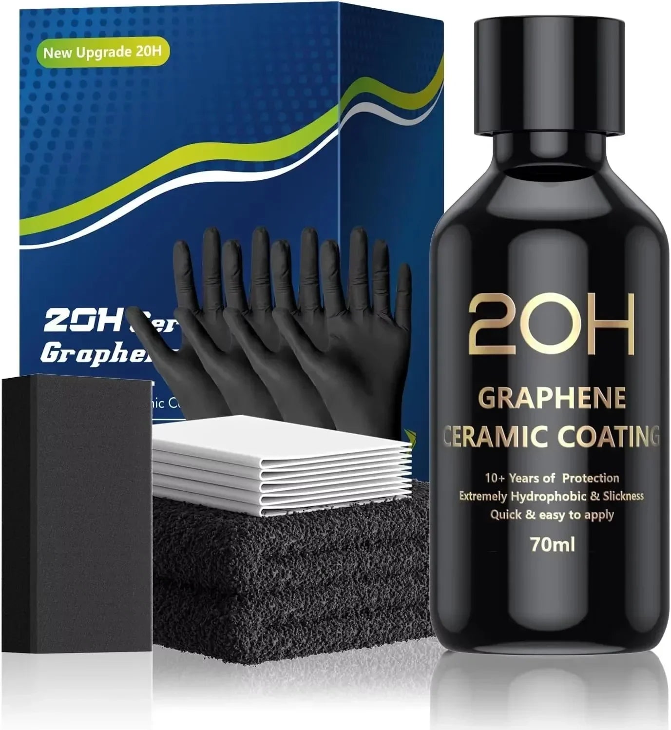 Graphene Ceramic Coating 20H/12H — Self-Healing UV Protection Car Detailing Coating for Long-Lasting Shine