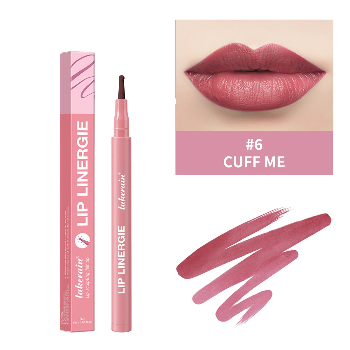 Waterproof Lip Liner Stain - Long-Lasting Transfer-Proof & Smudge-Resistant Lip Color, 8 Shades