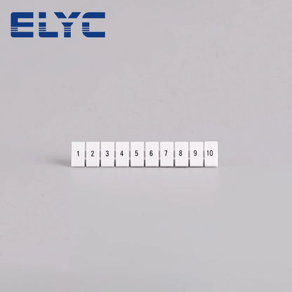100Pcs ZB6 UK DIN Rail Terminal Block Marker Strips – Blank Zack Label Accessories for UK2.5B UK5N PT4 ST4 UKK UKKB5 DIKD1.5