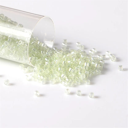 Miyuki Delica 11/0 Seed Beads - Glazed Luster Glass Beads for DIY Jewelry Making