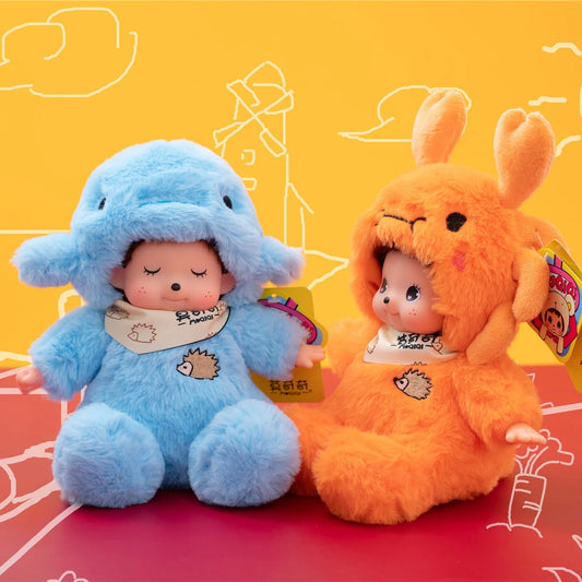 18cm Mochich Vinyl Plush Toy – Transformable Dolphin, Aries Bear & Crab with Removable Hat, Cute Gift for Kids & Lovers