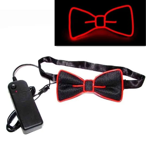 Men's LED Suspenders and Bow Tie Set - Light Up, Perfect for Music Festivals, Costume Parties