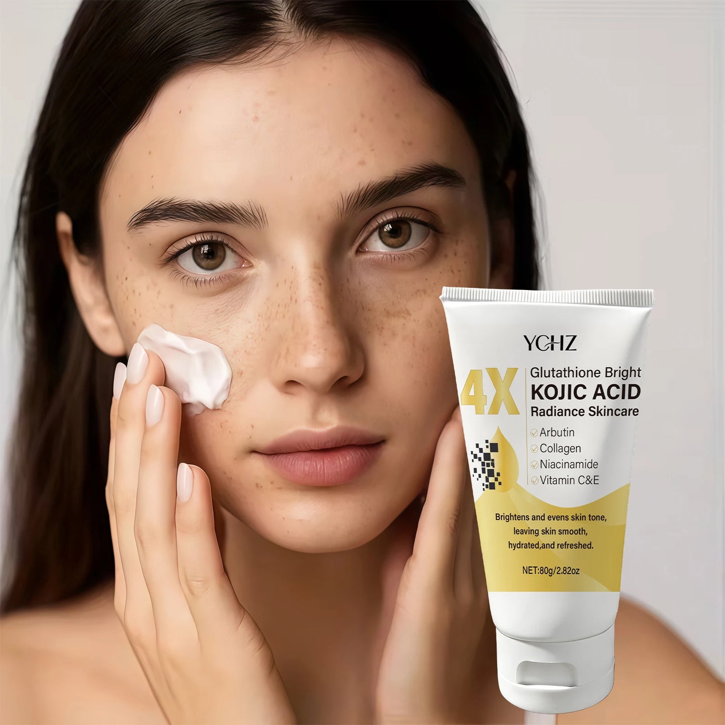 Kojic Acid Face Cream - Dark Spot Correcting Moisturizer for Even Skin Tone, Brightening & Day Night Hydration
