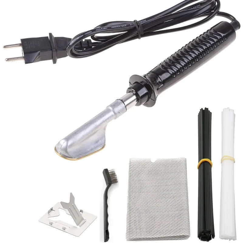 Electric Soldering Iron with Flat Tip Plastic Handle | Handheld Plastic Welding Machine for Car Bumper Repair