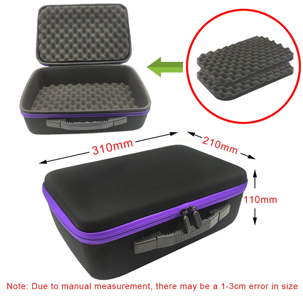 DIY Foam Hard Carry Case Storage Bag – Shockproof Travel Zipper Organizer for Camera & Outdoor Tool Accessories
