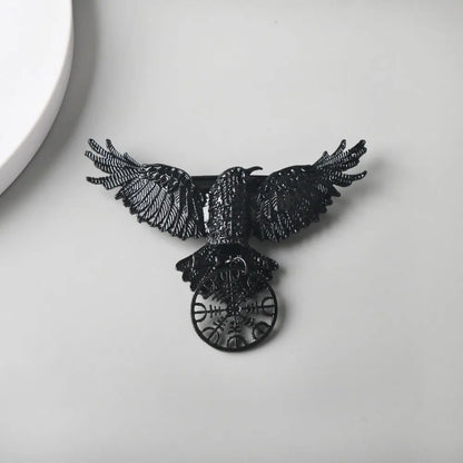 Gothic Crow Hair Clip - Vintage Witch Viking Cosplay Hair Accessory for Women