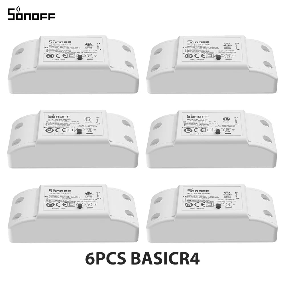 SONOFF BASICR4 WiFi Smart Switch - ESP32 Remote Control with eWeLink, Alexa & Google Home Compatibility