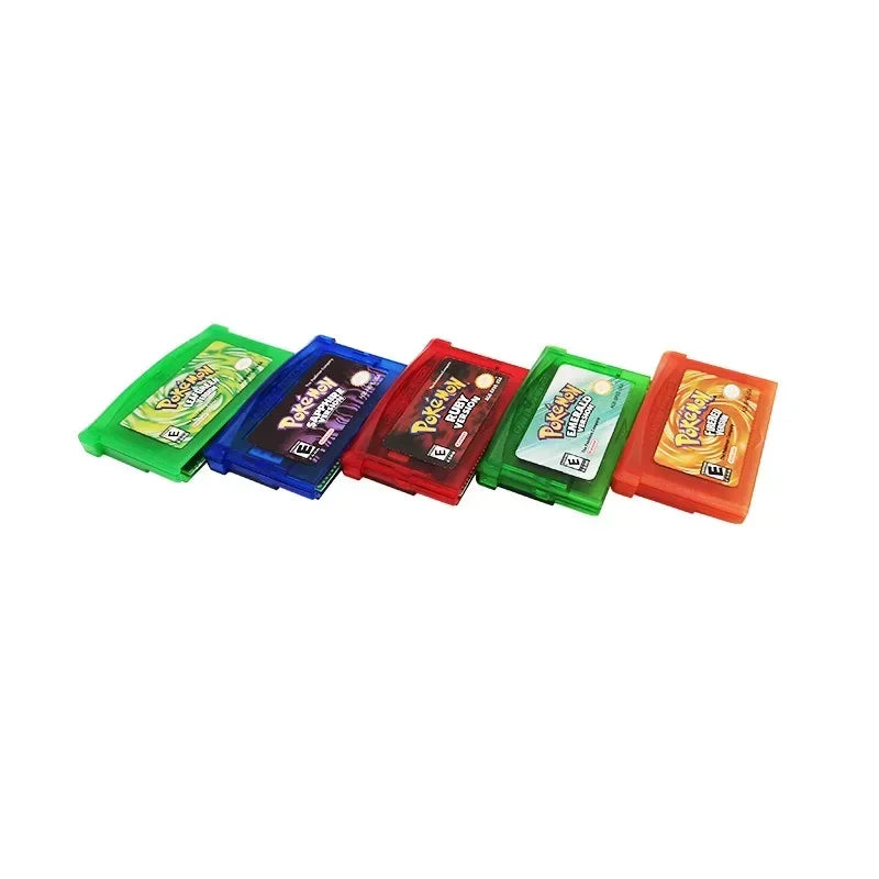Pokemon GBA Game Cartridge Series — Emerald, Ruby, FireRed, LeafGreen, Sapphire (No Manual)