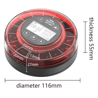 Automatic Fish Feeder for Aquarium – Rechargeable Food Dispenser with Timer, LCD Display & USB Cable