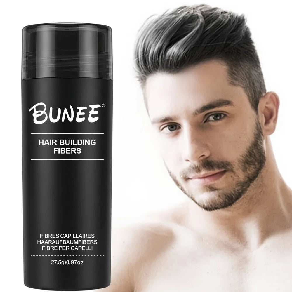 BUNEE Hair Fibers 27.5g - Natural Hair-Thickening Powder for Thinning and Part Lines