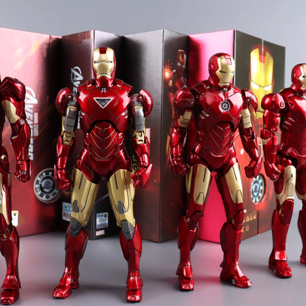 ZD Toys 7" Iron Man Action Figures – Joint Movable MK1 to MK50 Movie Collectible Dolls