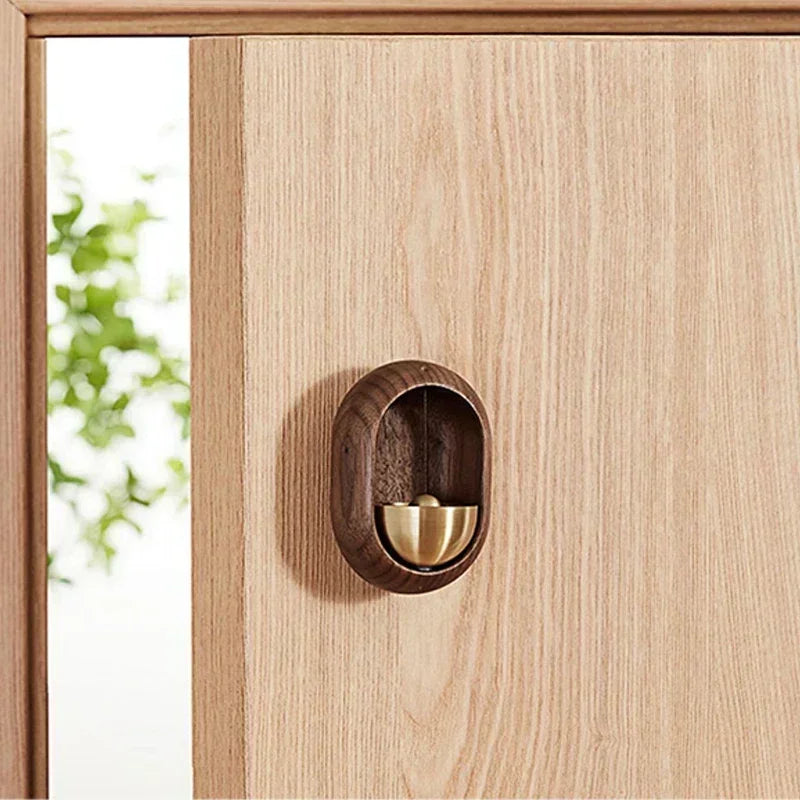 Wooden Landscape Door Bell – Magnetic Wind Chime for Home Entrance Alert & Decor