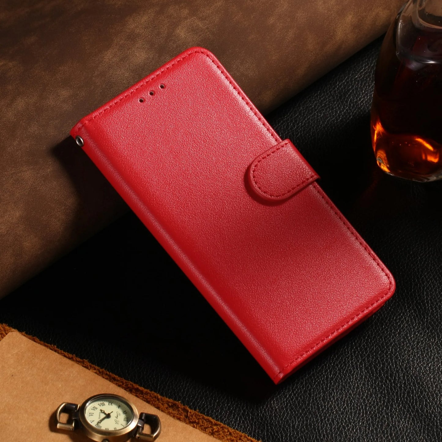 Samsung Galaxy A37–A17–A16–A15–A06–A26–A35–A36–A55–A56–A40–A24–A25 Case - Artificial Leather Flip Wallet Protective Cover